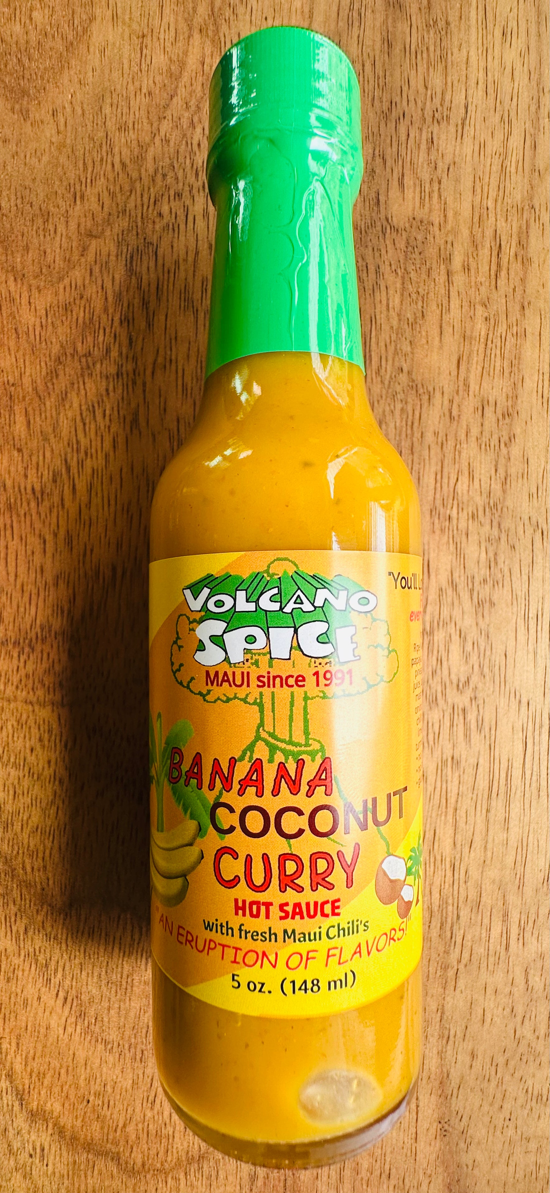 Banana Coconut Curry Hot Sauce – Volcano Spice Company